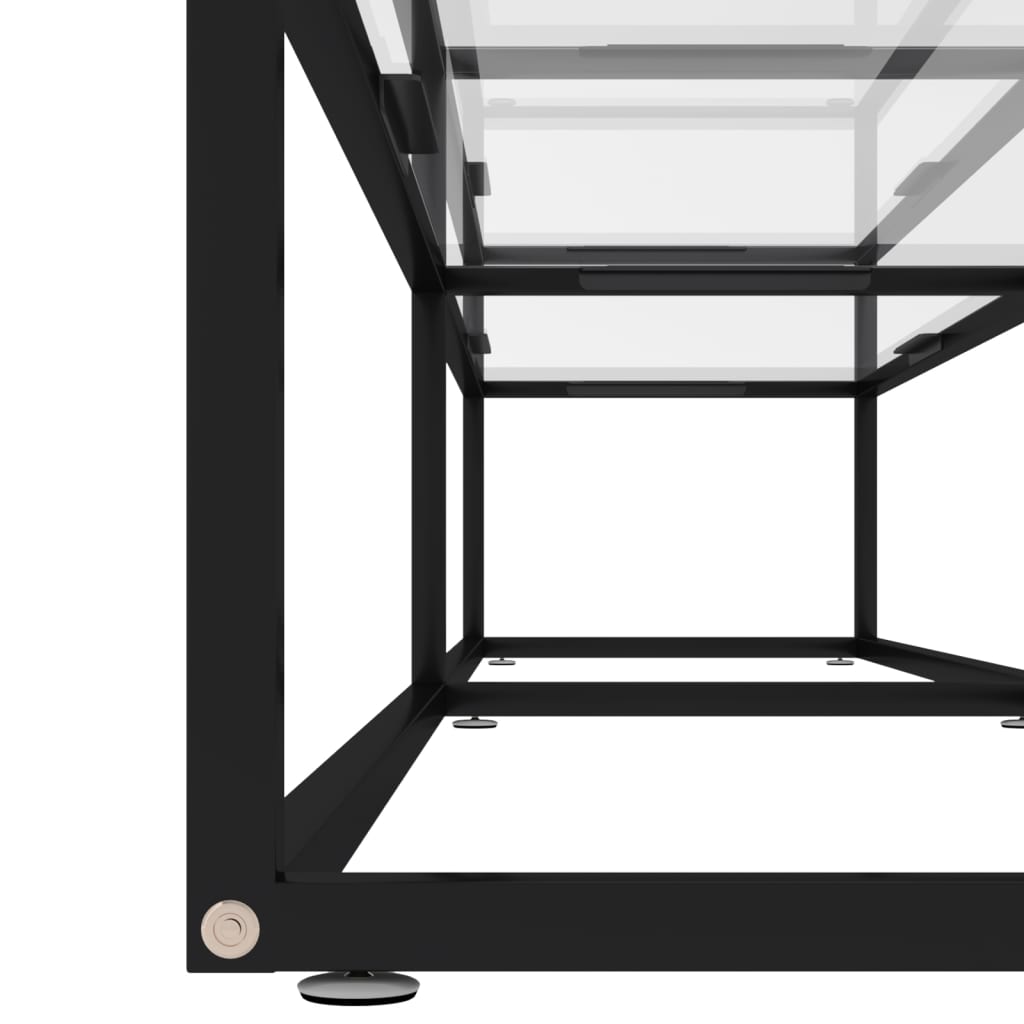 TV cabinet, clear, 200x40x40.5cm, glass