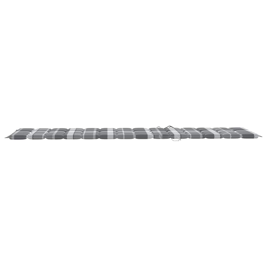 Acacia sun loungers with a table and mattresses, 2 pcs.