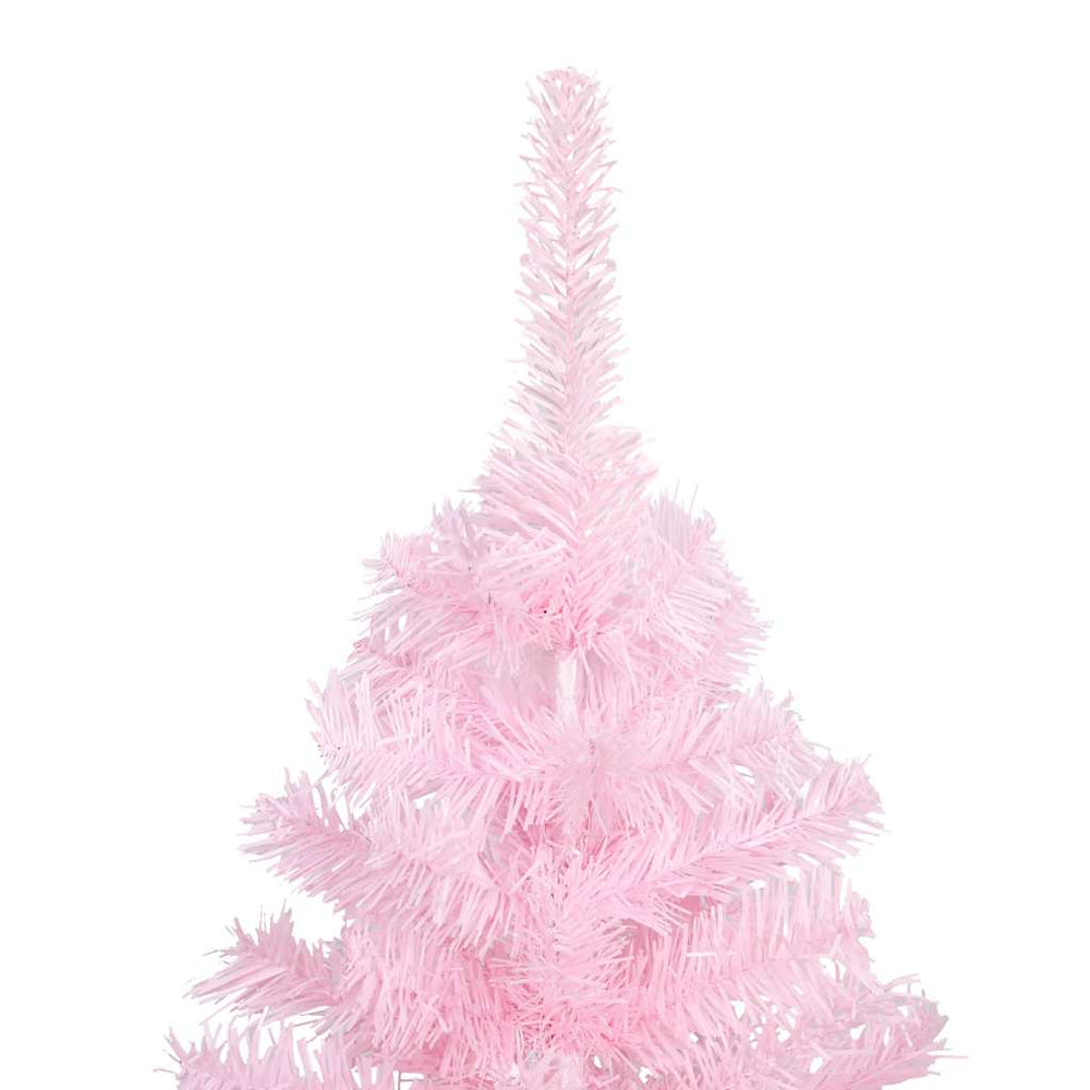 Dirbtinė Kalėdų eglutė su žaisliukais, rožinė, 180cm, PVC