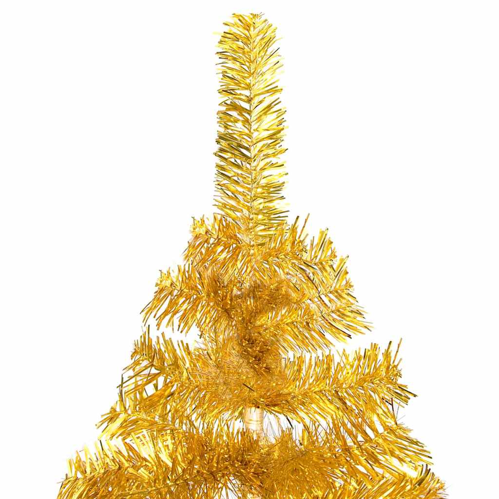 Dirbtinė Kalėdų eglutė su žaisliukais, auksinė, 120cm, PET