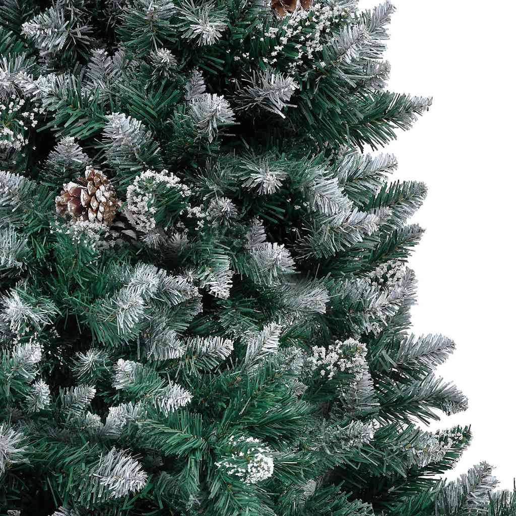 Dirbtinė Kalėdų eglutė su LED ir kamuoliukų rinkiniu ir kankorėžiais, 150cm