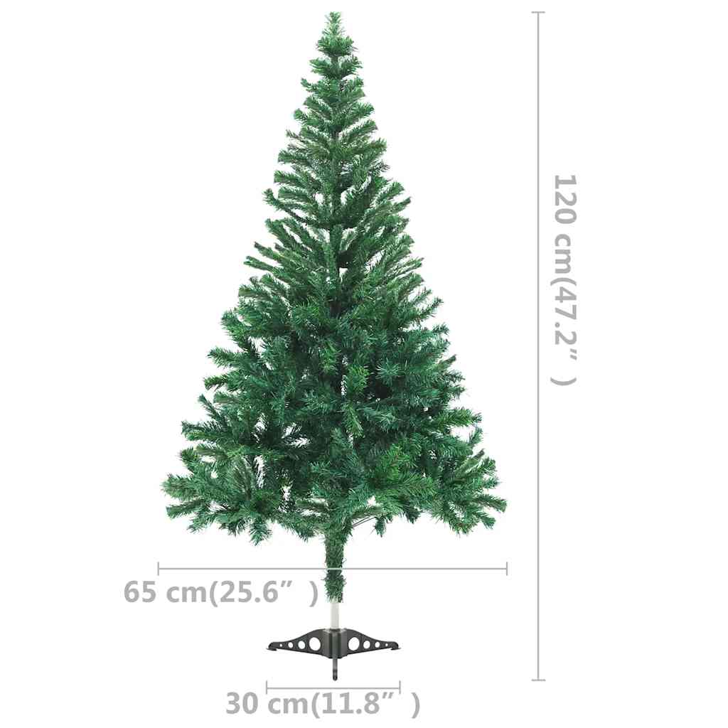 Dirbtinė Kalėdų eglutė su žaisliukais, 120cm, 230 šakų