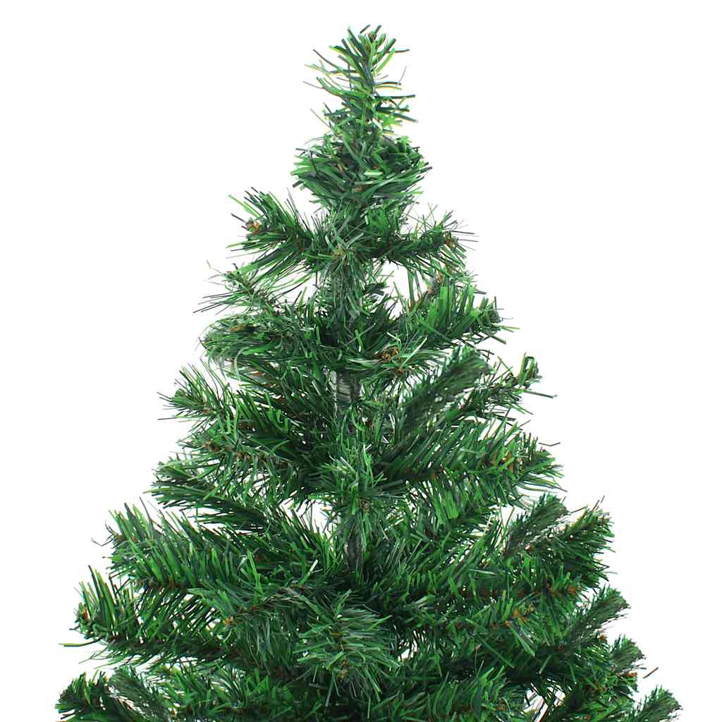 Artificial Christmas tree with ornaments, 210cm, 910 branches