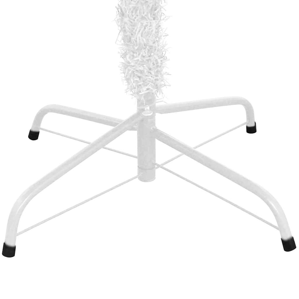 Mākslīgā apgaismotā Ziemassvētku eglīte, balta, 240cm, L