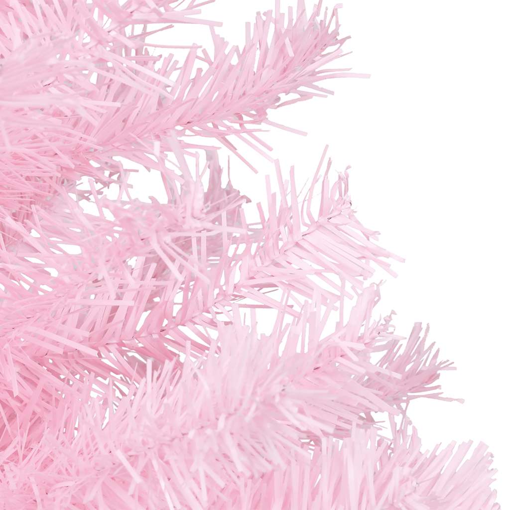 Artificial Christmas tree with ornaments, pink, 120cm, PVC