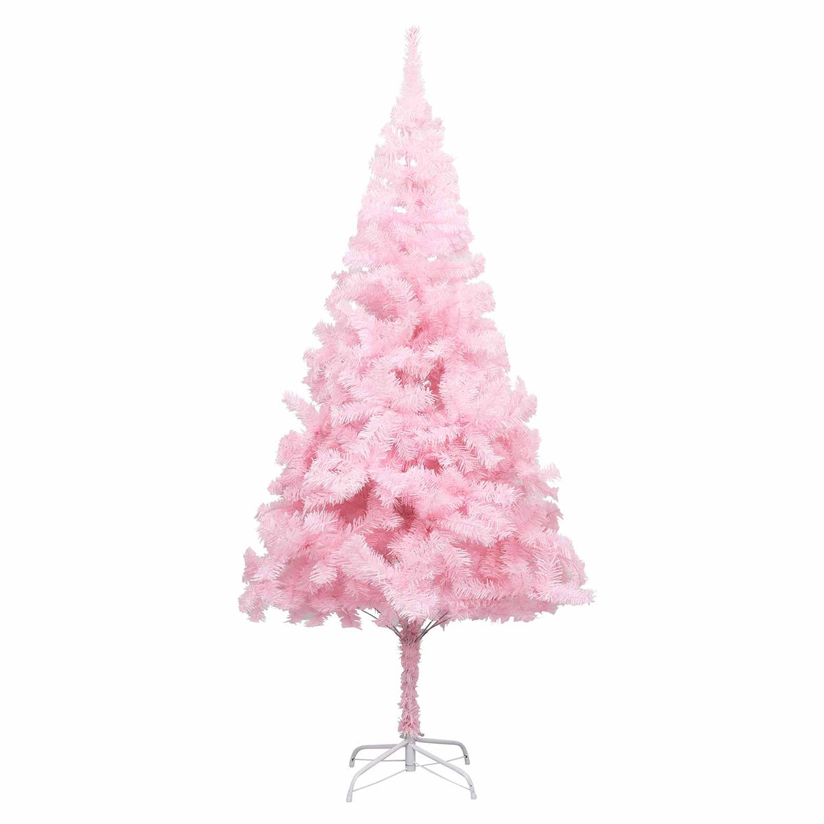 Dirbtinė Kalėdų eglutė su žaisliukais, rožinė, 210cm, PVC