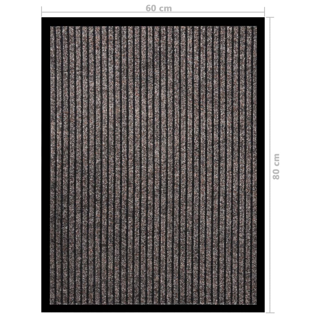 Doormat, beige, 60x80cm, striped