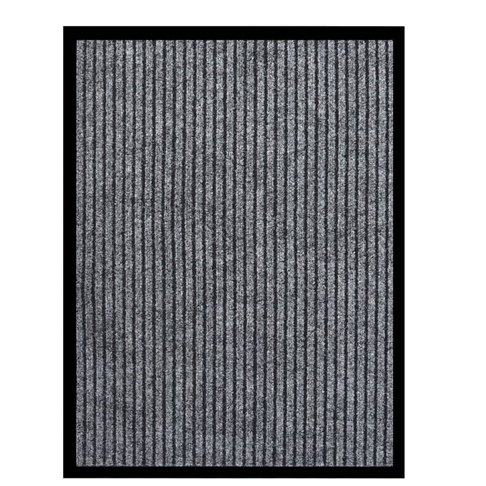 Durvju paklājs, pelēks, 60x80cm, svītrains