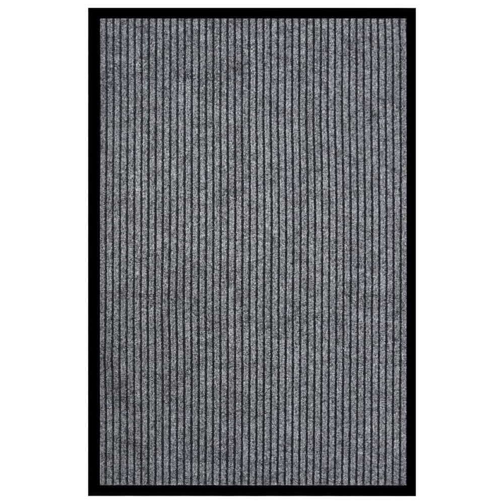 Durvju paklājs, pelēks, 80x120cm, svītrains