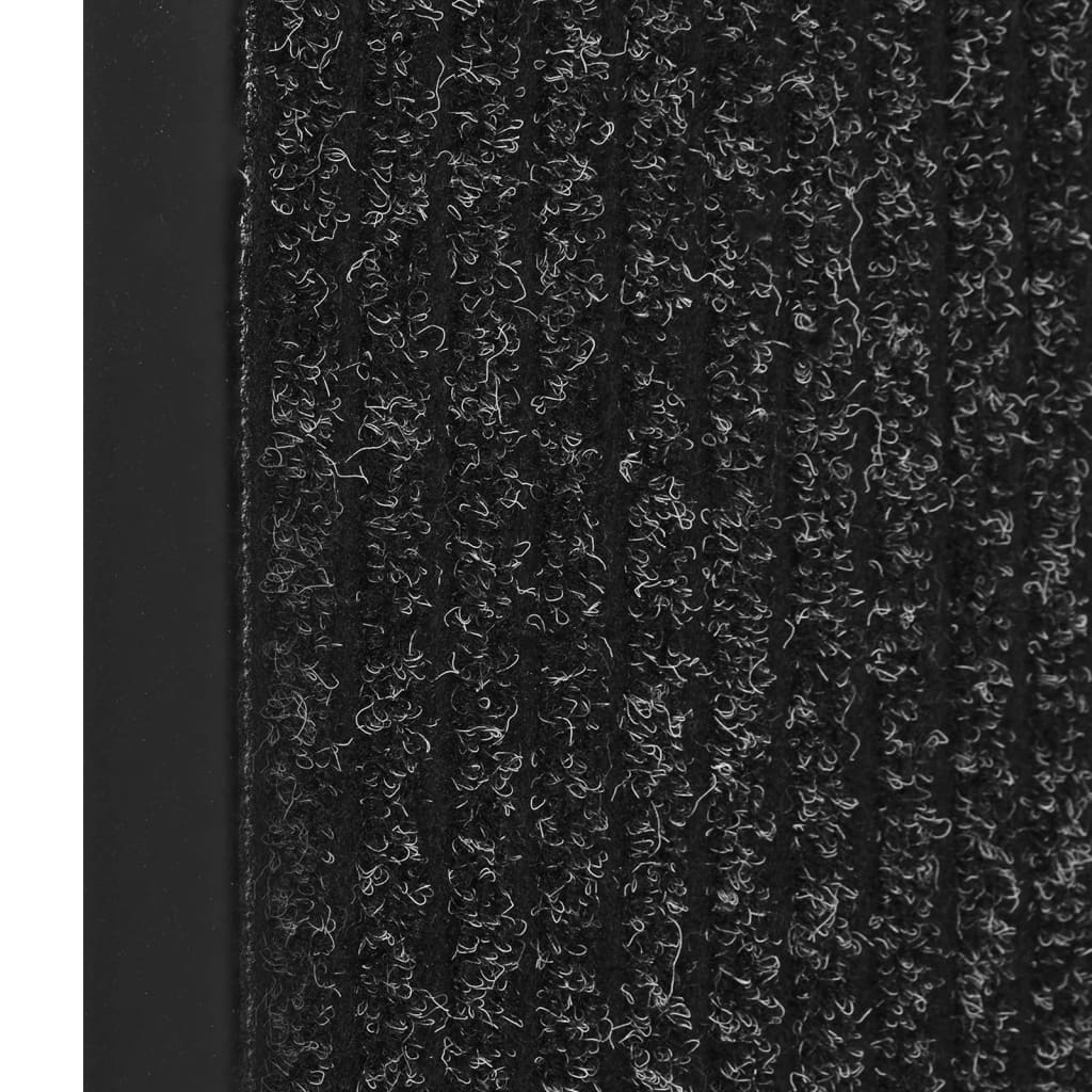 Doormat, anthracite, 80x120cm, striped