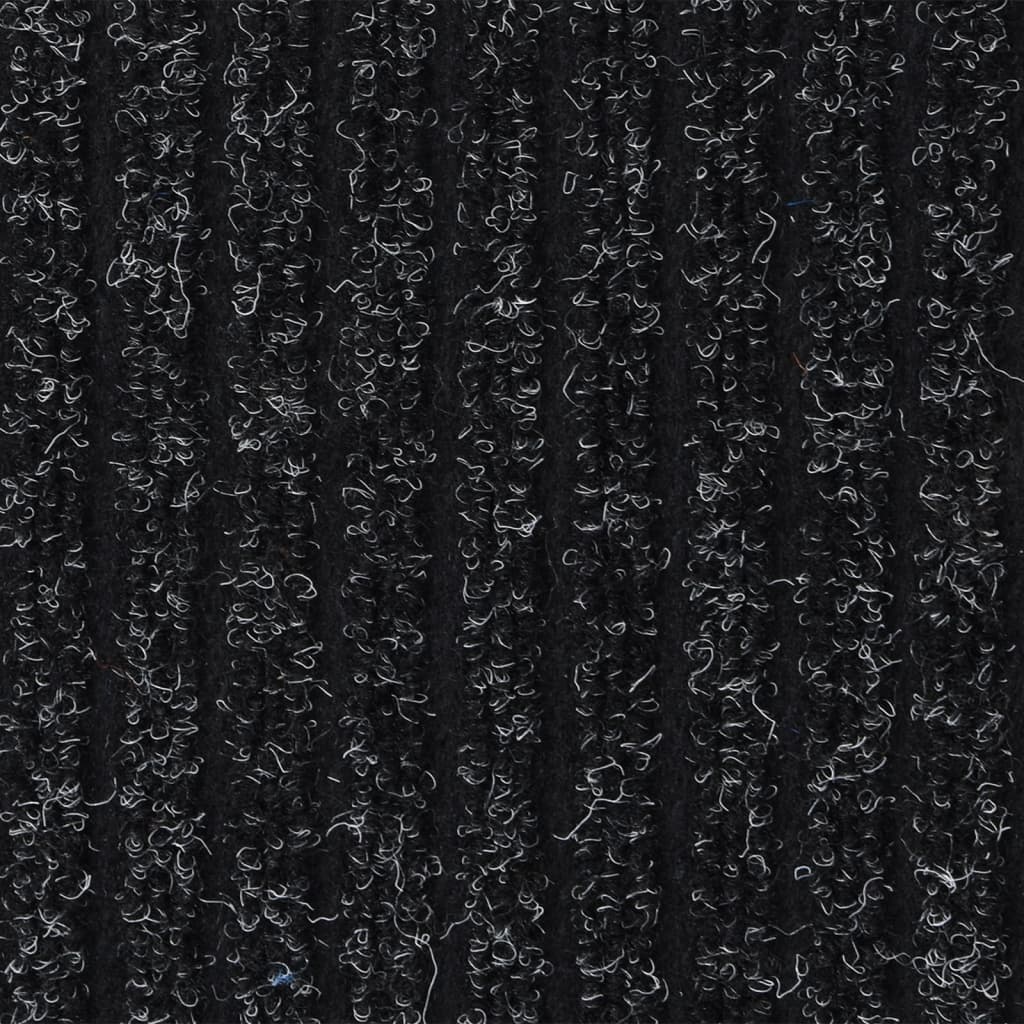 Doormat, anthracite, 80x120cm, striped