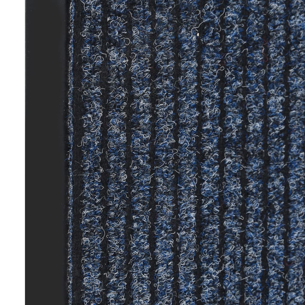 Doormat, blue, 80x120cm, striped