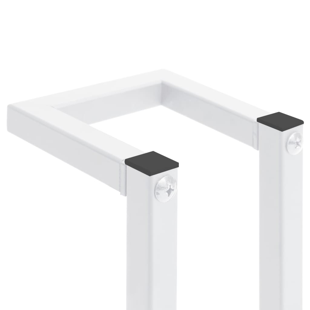 Towel rack, white, 12.5x12.5x60cm, steel