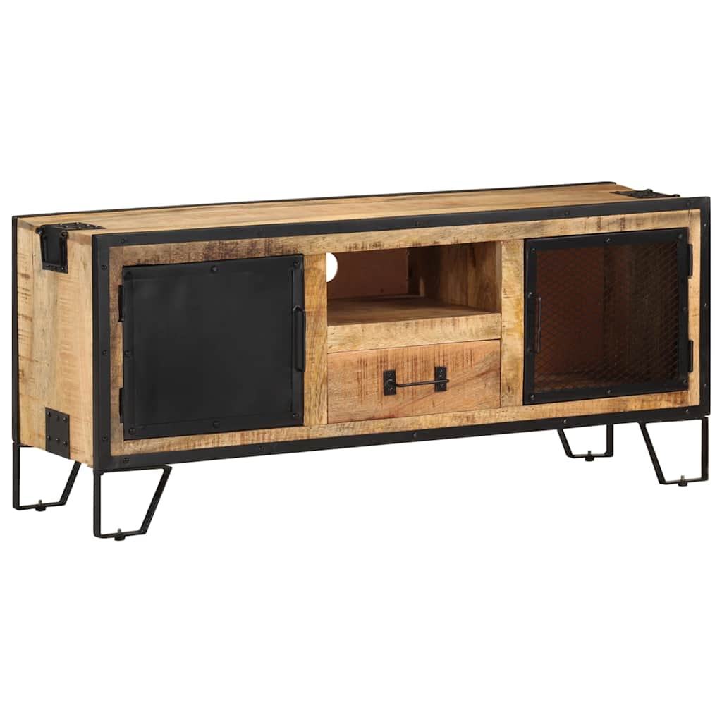 Televizoriaus spintelė, 110x31x46cm, neapdorota mango mediena