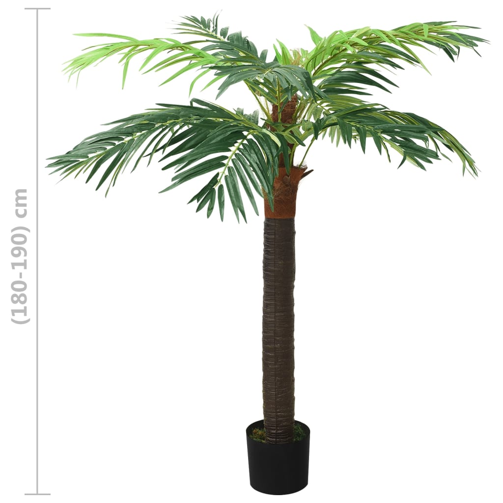 Artificial palm with pot, green, 190cm