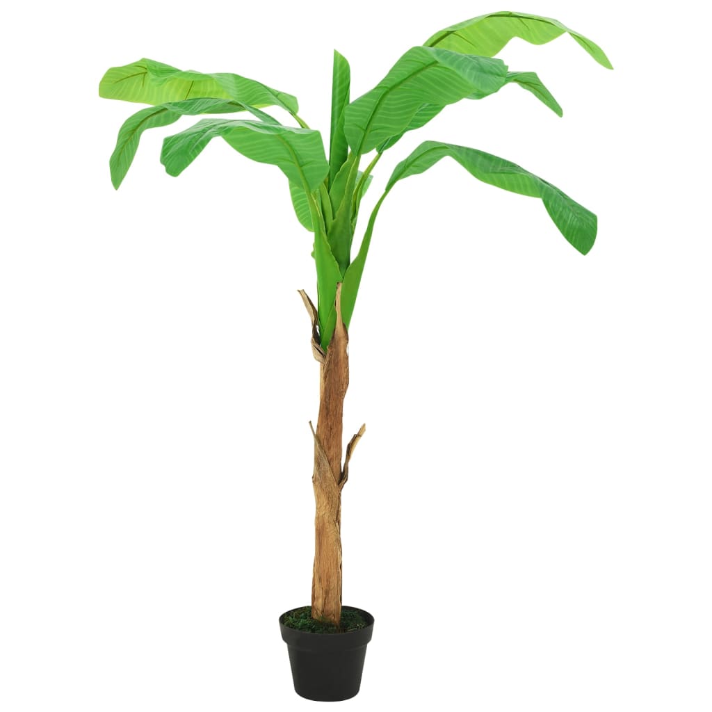 Artificial banana tree with pot, 140cm, green