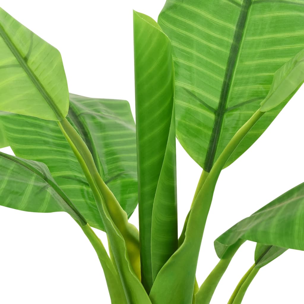 Artificial banana tree with pot, 140cm, green