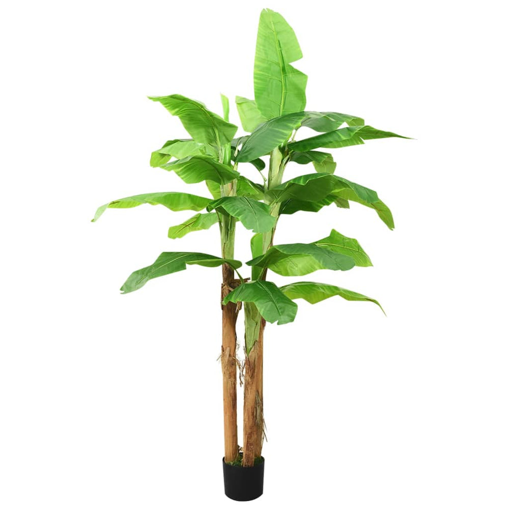 Dirbtinis bananmedis su vazonu, 140cm, žalias