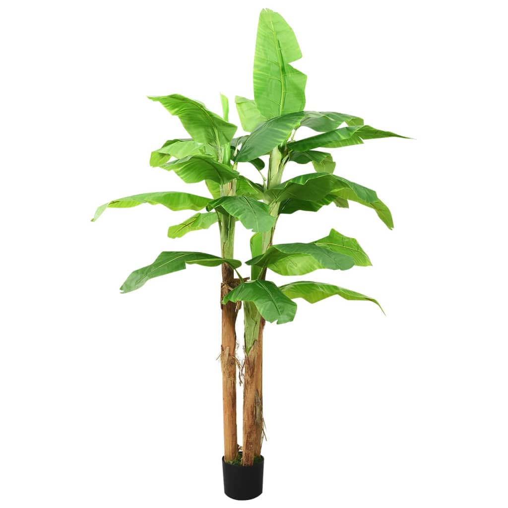Mākslīgā banānu palma ar podu, 140cm, zaļa