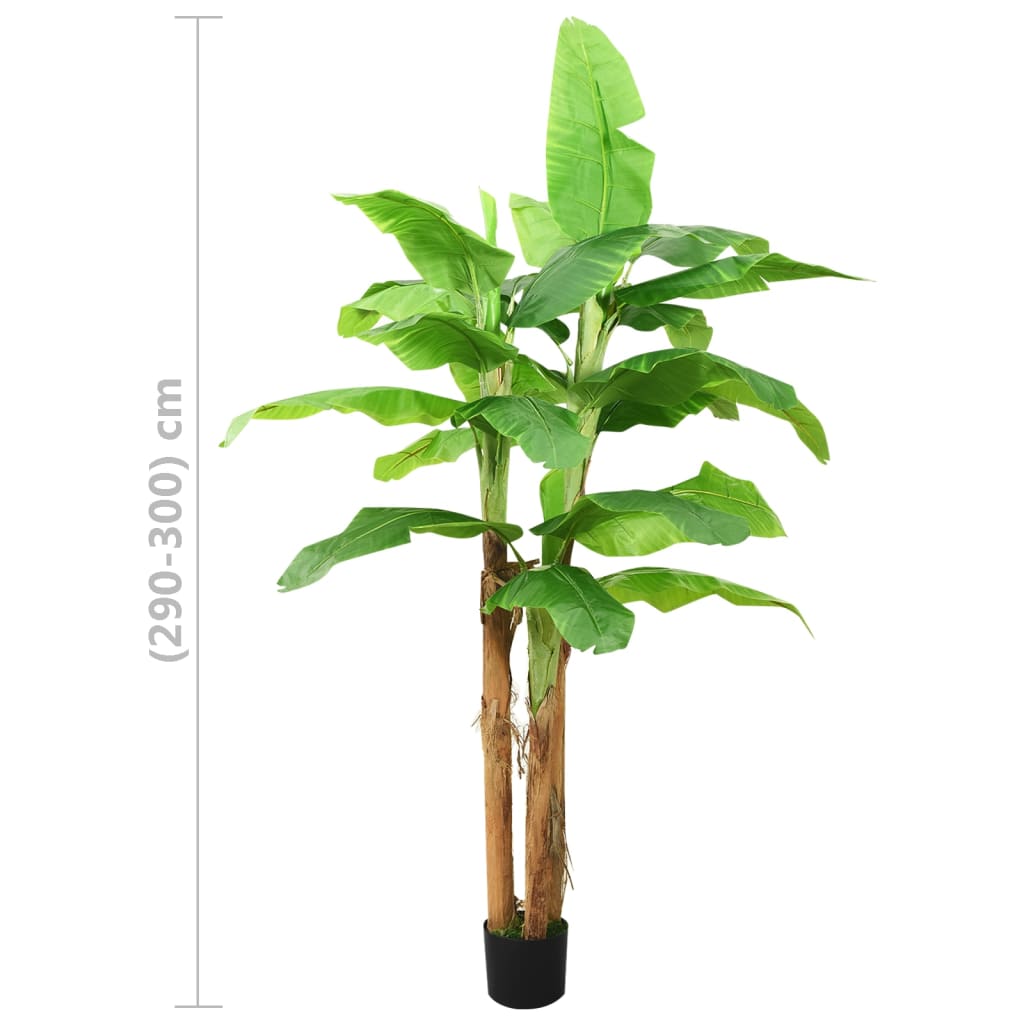 Mākslīgā banānu palma ar podu, 140cm, zaļa
