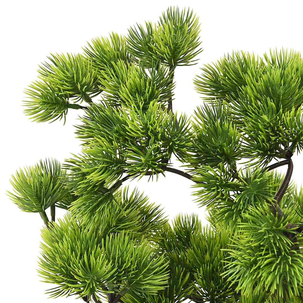 Dirbtinis pinus bonsai medelis su vazonu, 60cm, žalios spalvos