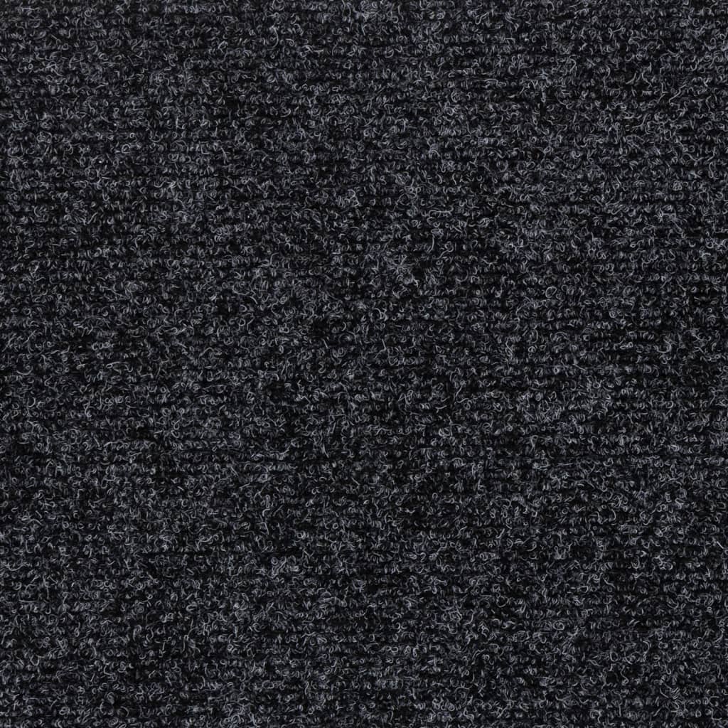 Kāpņu paklājiņi, pašlīmējoši, 15 gab., pelēki, taisnstūrveida, 60x25 cm