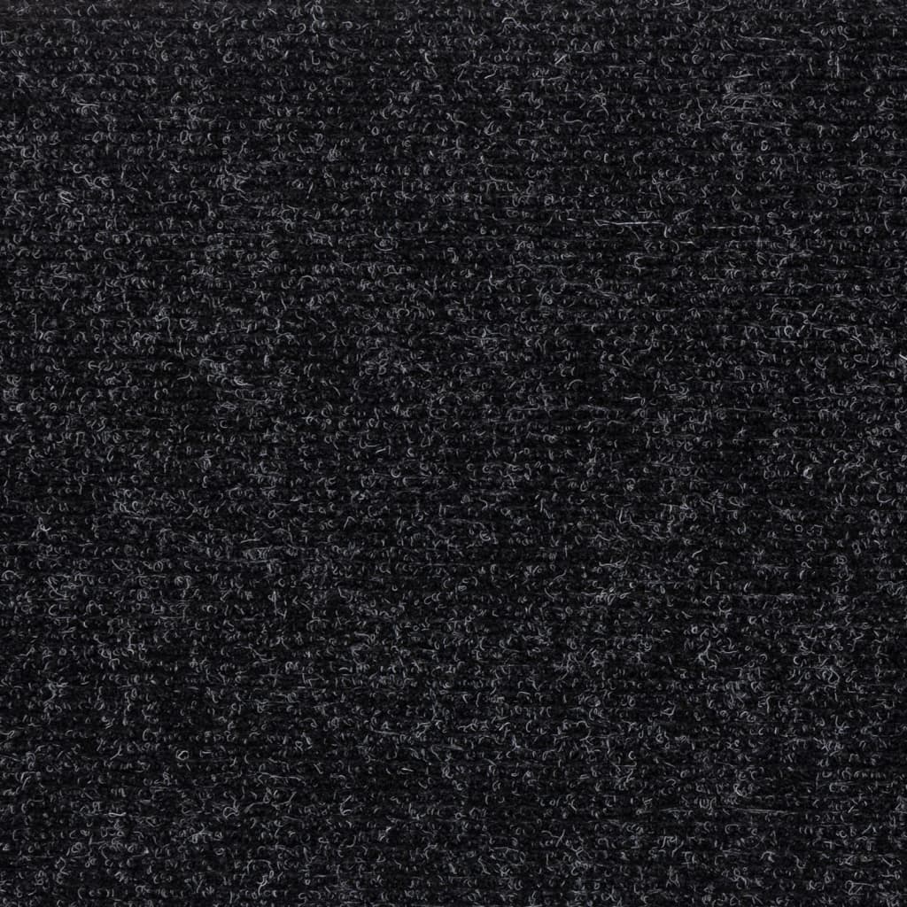 Laiptų kilimėliai, lipnūs, 15 vnt., juodi, stačiakampiai, 60x25 cm