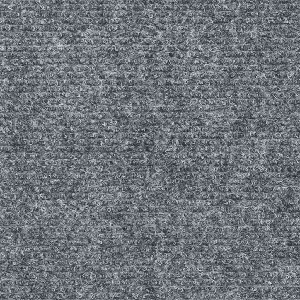 Stair mats, self-adhesive, 15 pcs, 60x25 cm, light grey, rectangular