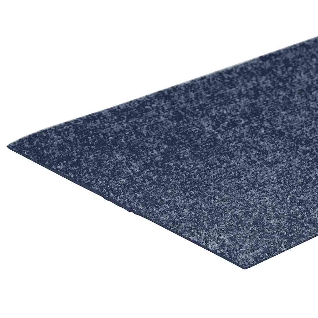 Laiptų kilimėliai, lipnūs, 15 vnt., 60x25 cm, pilkai mėlyni, stačiakampiai