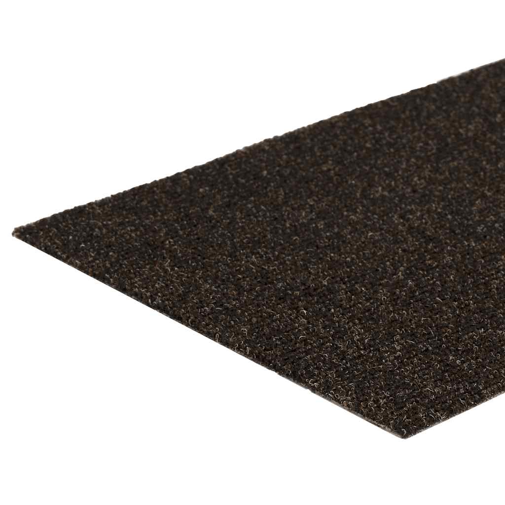 Kāpņu paklājiņi, pašlīmējoši, 15 gab., 60x25 cm, tumši brūni, taisnstūrveida