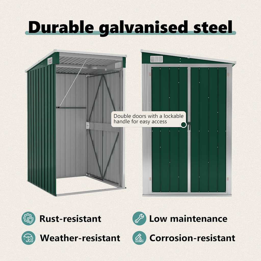 Shed MARLOW, green, 118x100cm