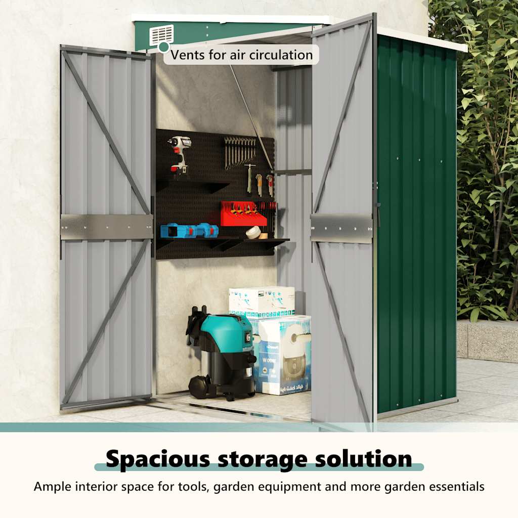 Shed MARLOW, green, 118x100cm