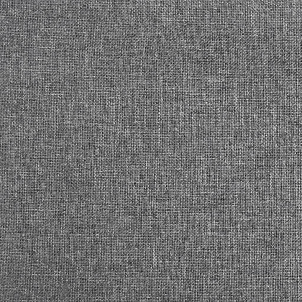 Bar stools, 2 pcs, grey, fabric