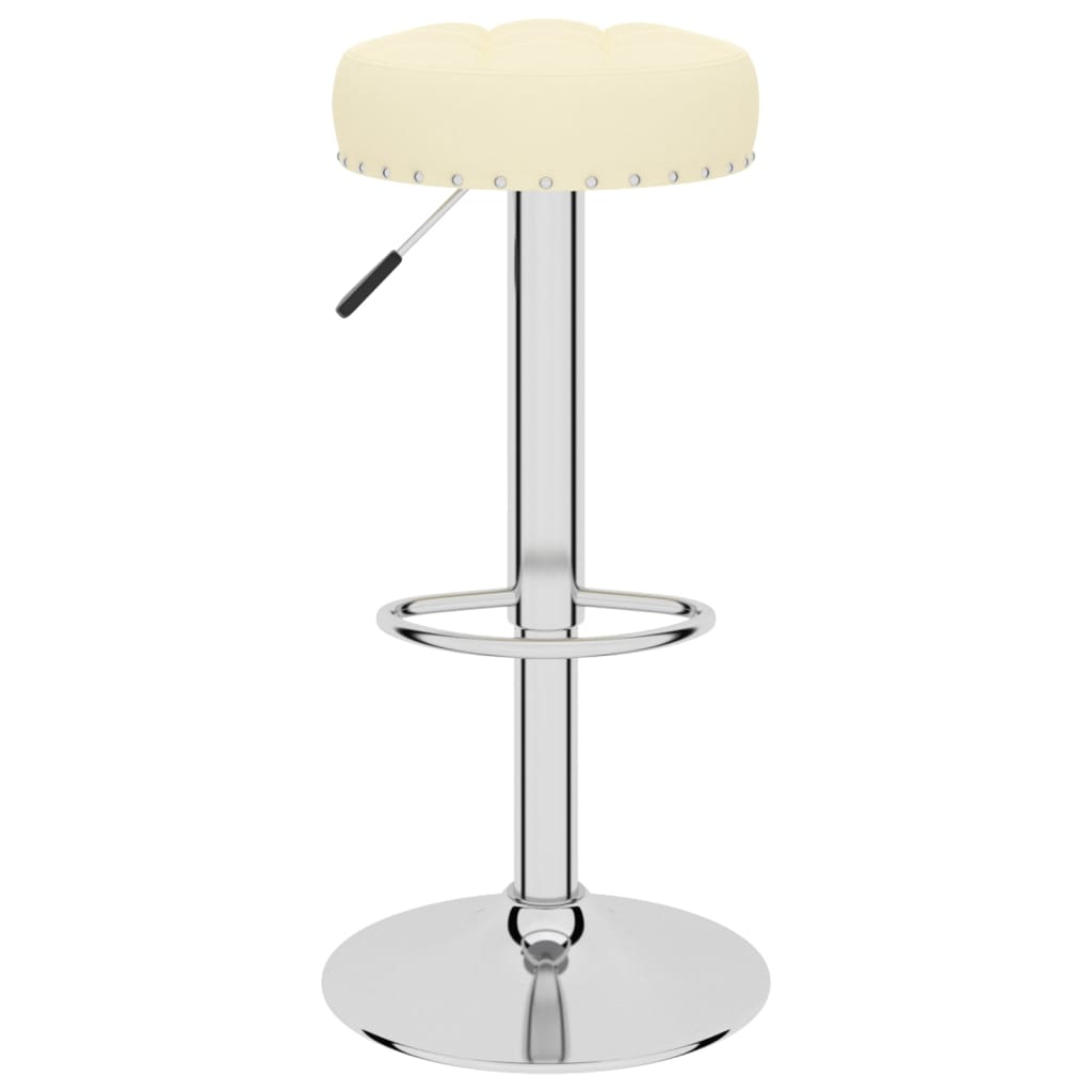 Bar stools, 2 pcs., cream, fabric