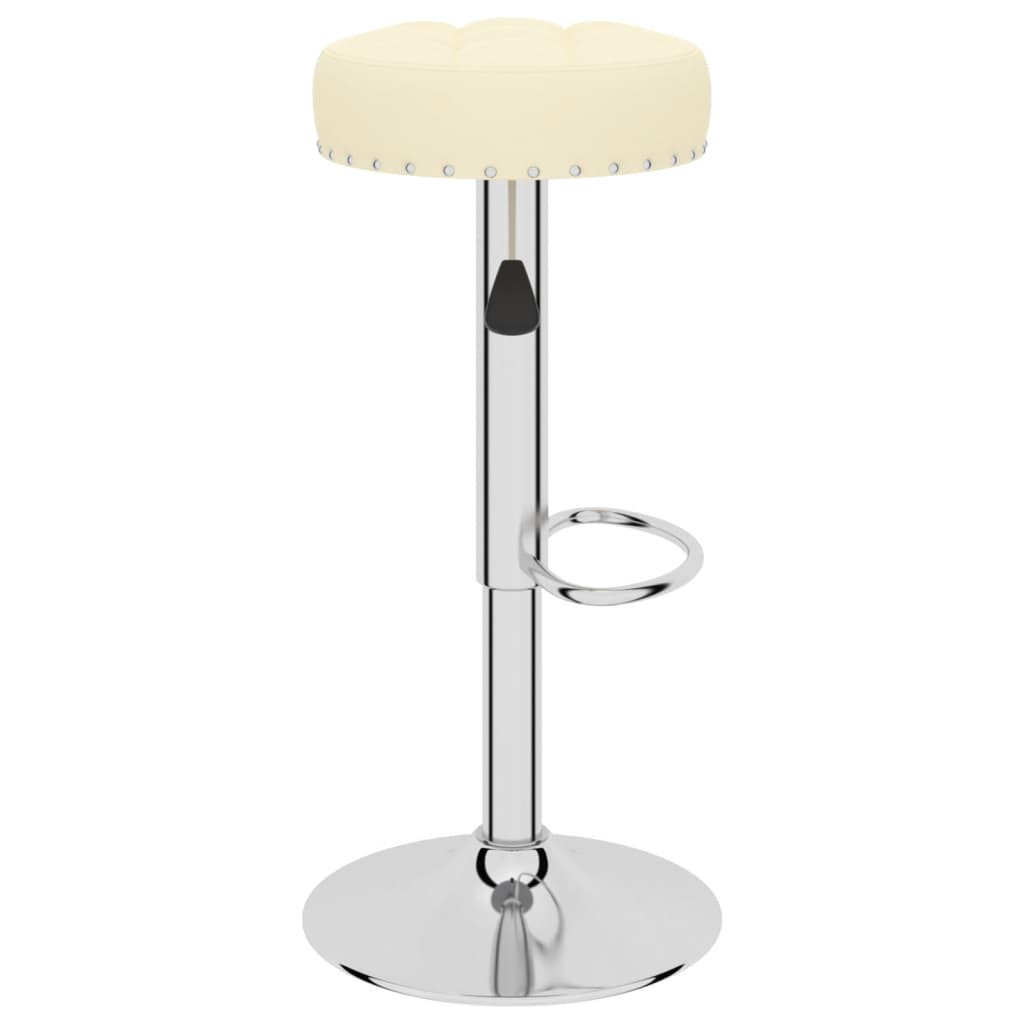 Bar stools, 2 pcs., cream, fabric