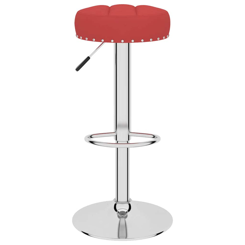 Bar stools, 2 pcs, burgundy, fabric