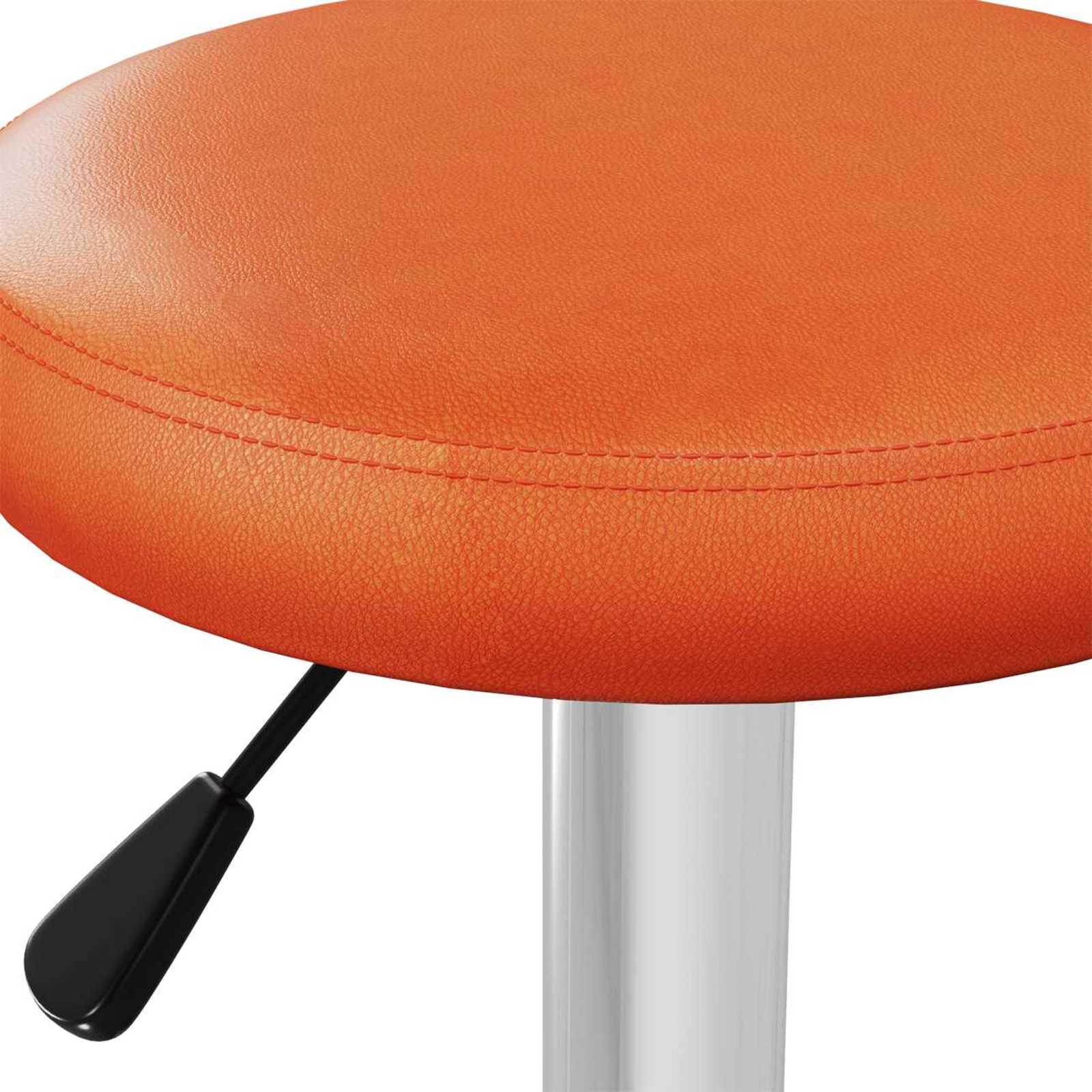 Baro taburetė 2 pcs Oranžinė 31 x 31 x 87 cm Dirbtinė oda