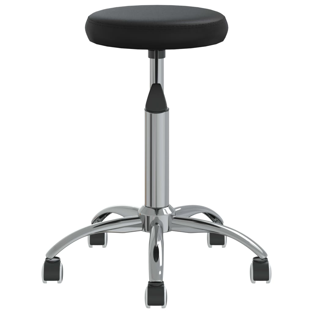 Swivel office chair, black, artificial leather