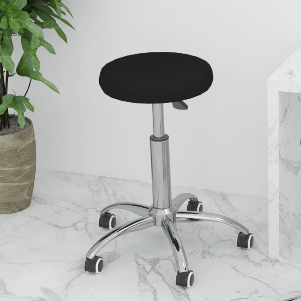 Swivel office chair, black, artificial leather