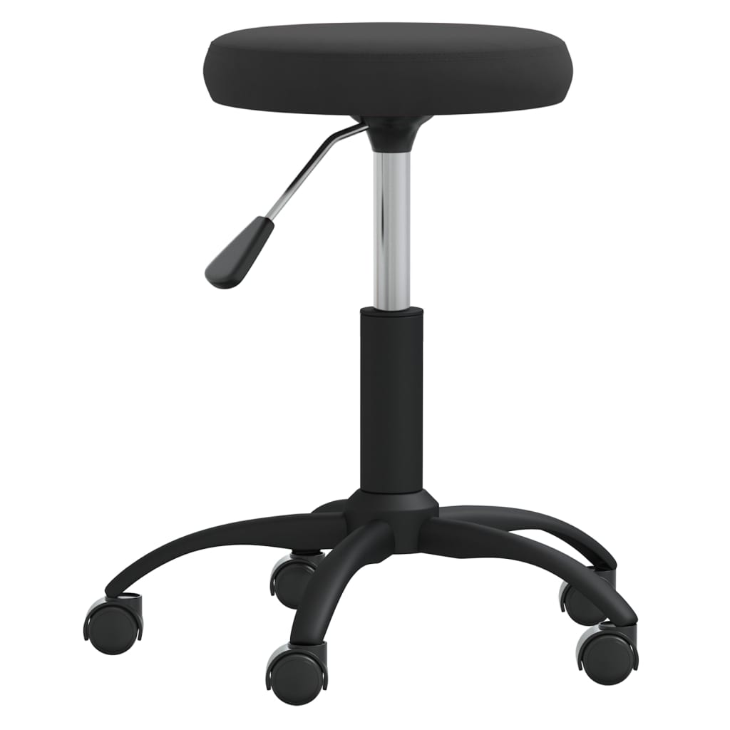 Swivel office chair, black, velvet