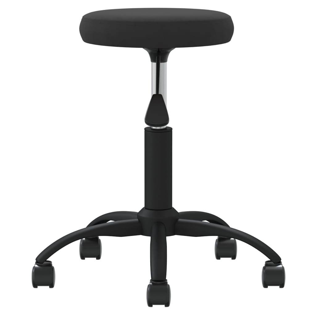 Swivel office chair, black, velvet