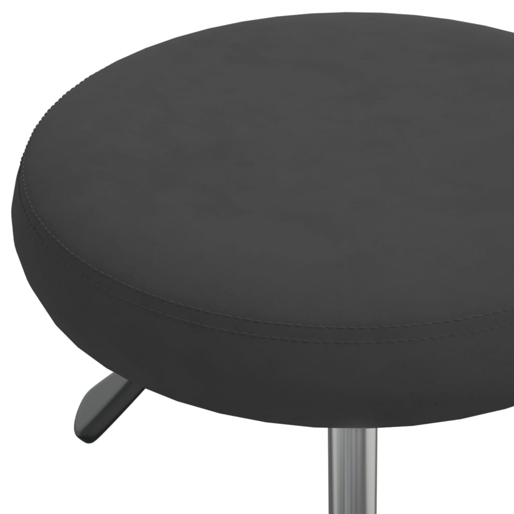 Swivel office chair, black, velvet