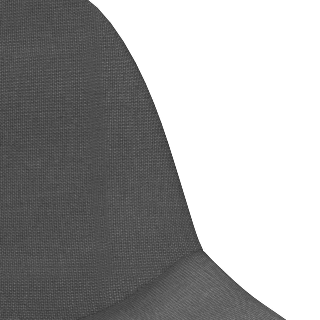 Bar stools, 2 pcs., dark grey, fabric