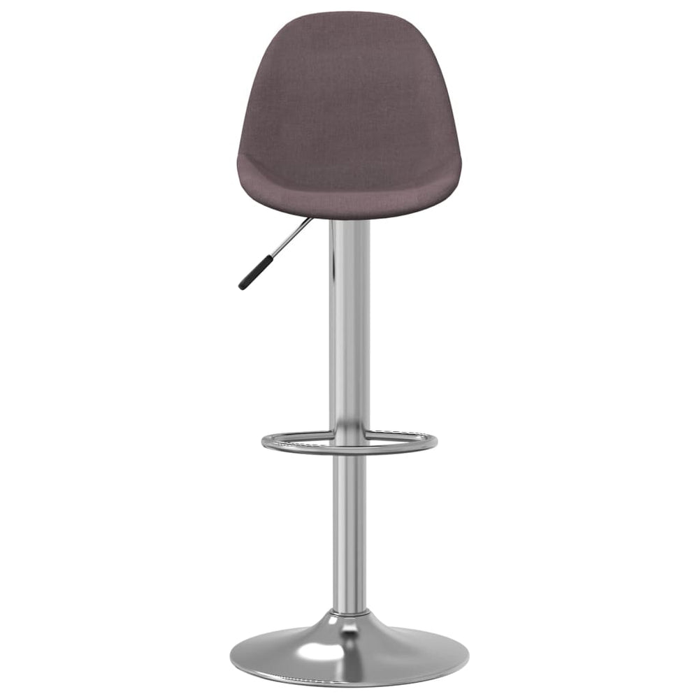 Bar stools, 2 pcs, taupe, fabric