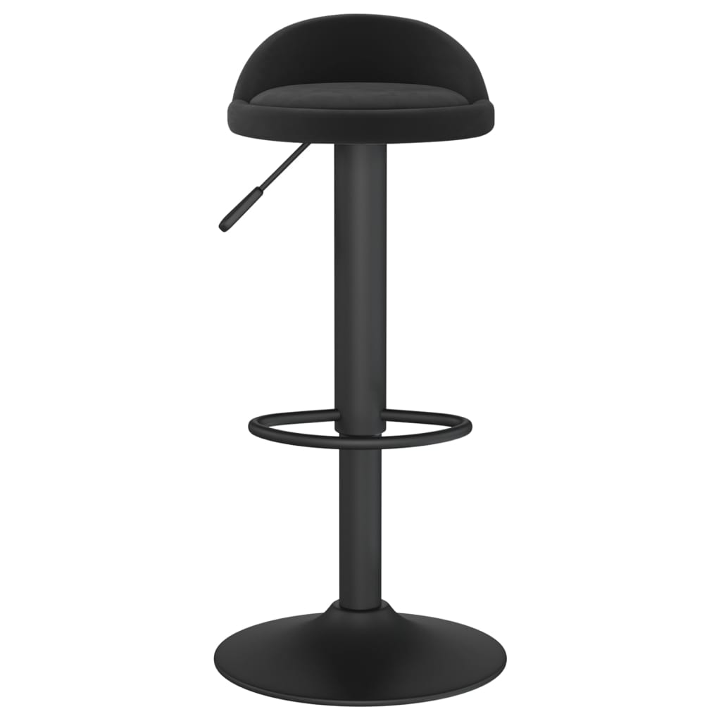 Bar stool, black, velvet