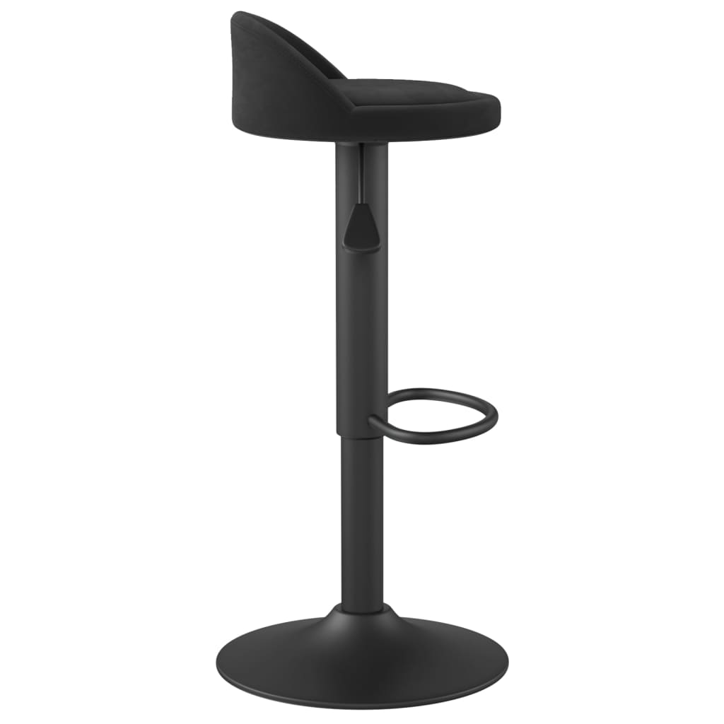 Bar stool, black, velvet