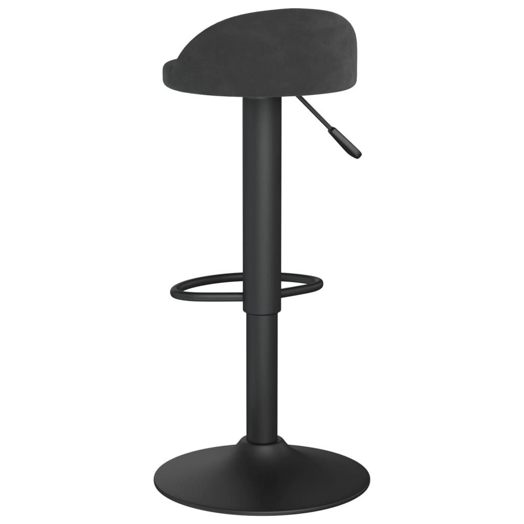 Bar stool, black, velvet
