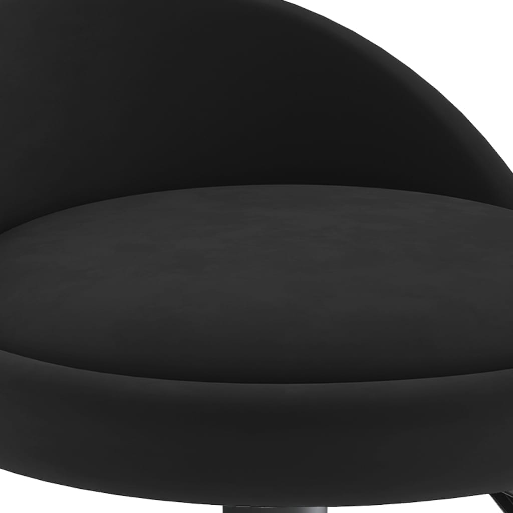 Bar stool, black, velvet