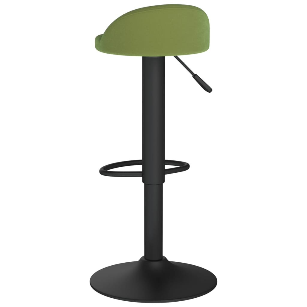 Bar stool, light green, velvet