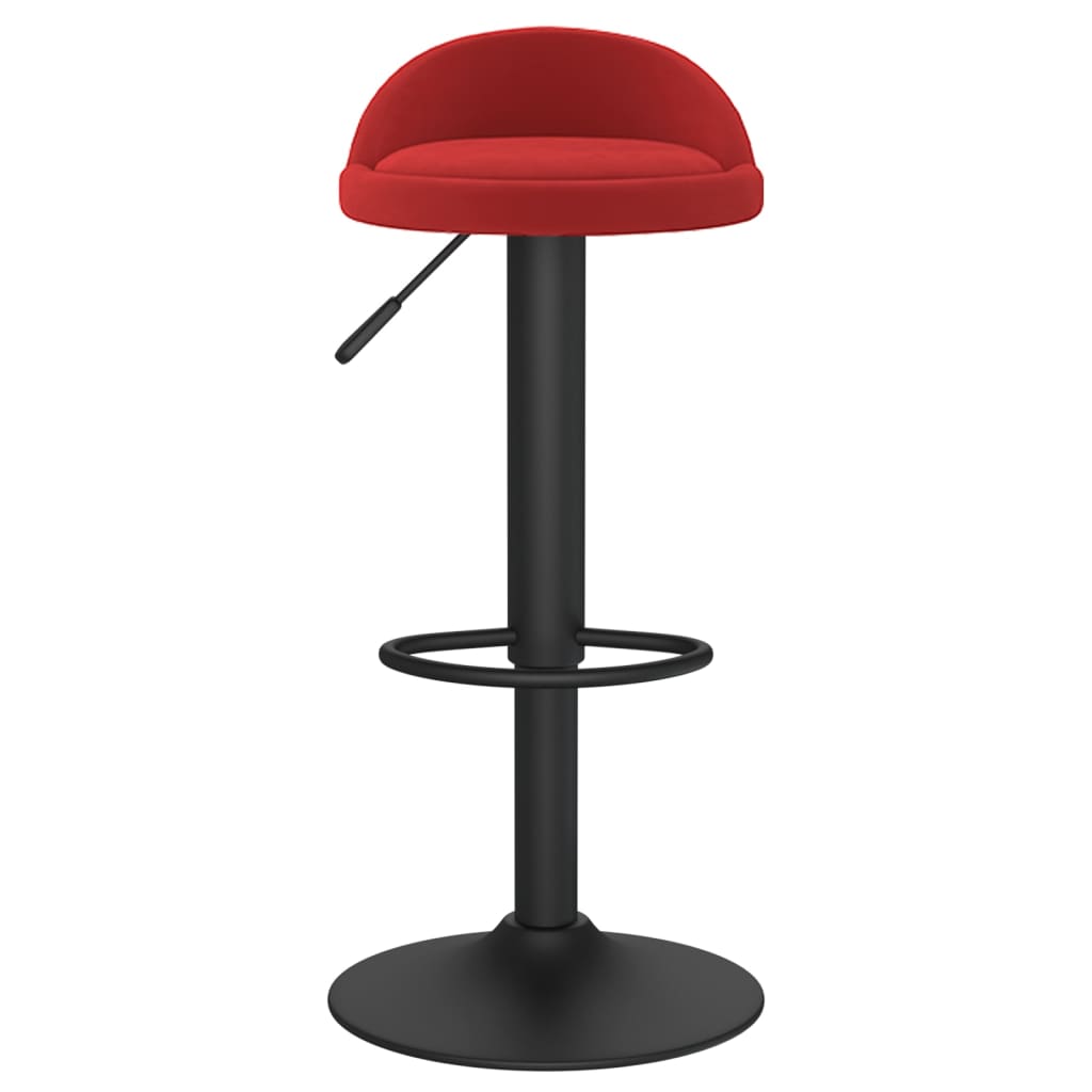 Bar stool, burgundy, velvet